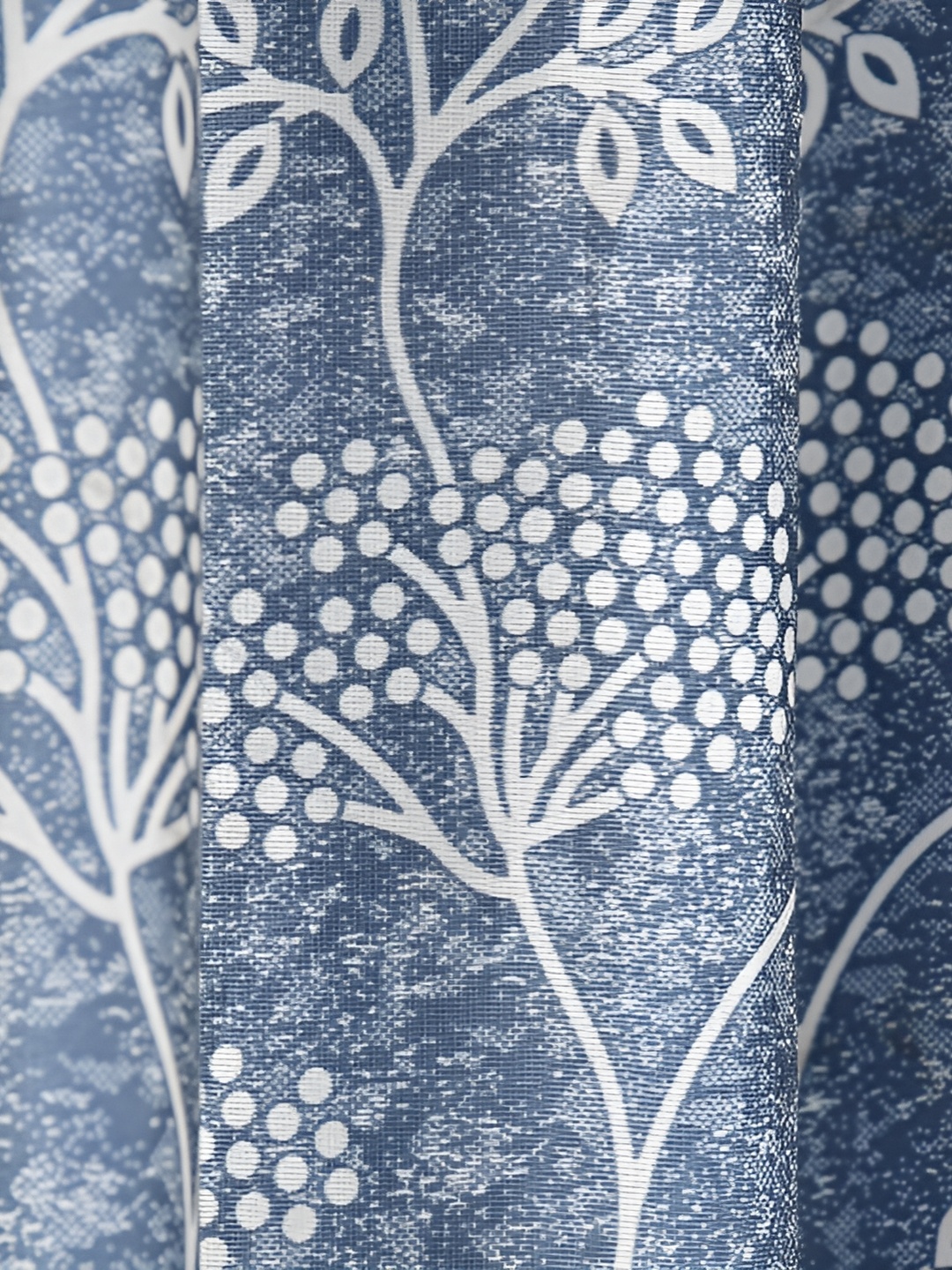 

Galaxy Home Decor Grey Floral Room Darkening Long Door Curtain