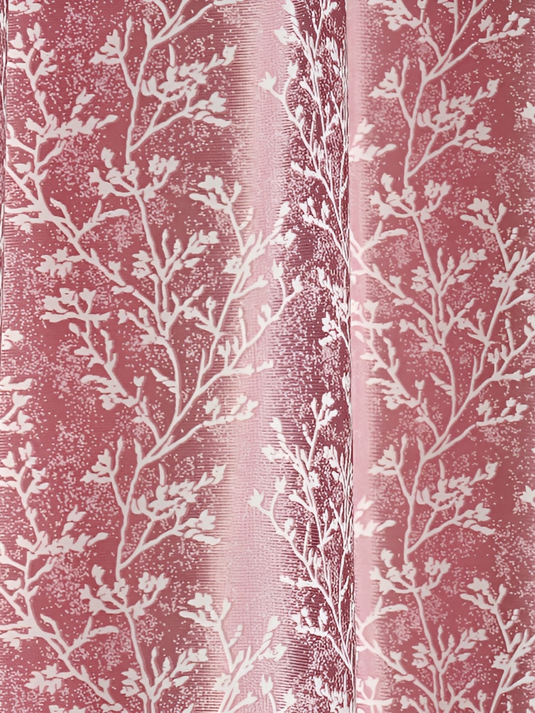 

Galaxy Home Decor Burgundy Set of 2 Floral Room Darkening Window Curtain