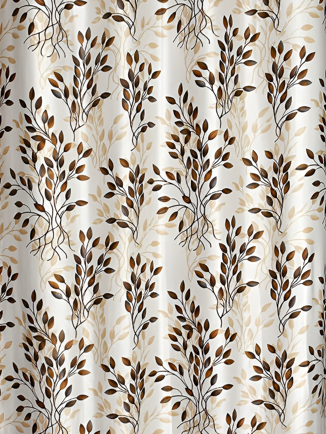 

Galaxy Home Decor Brown Set of 2 Floral Room Darkening Long Door Curtain