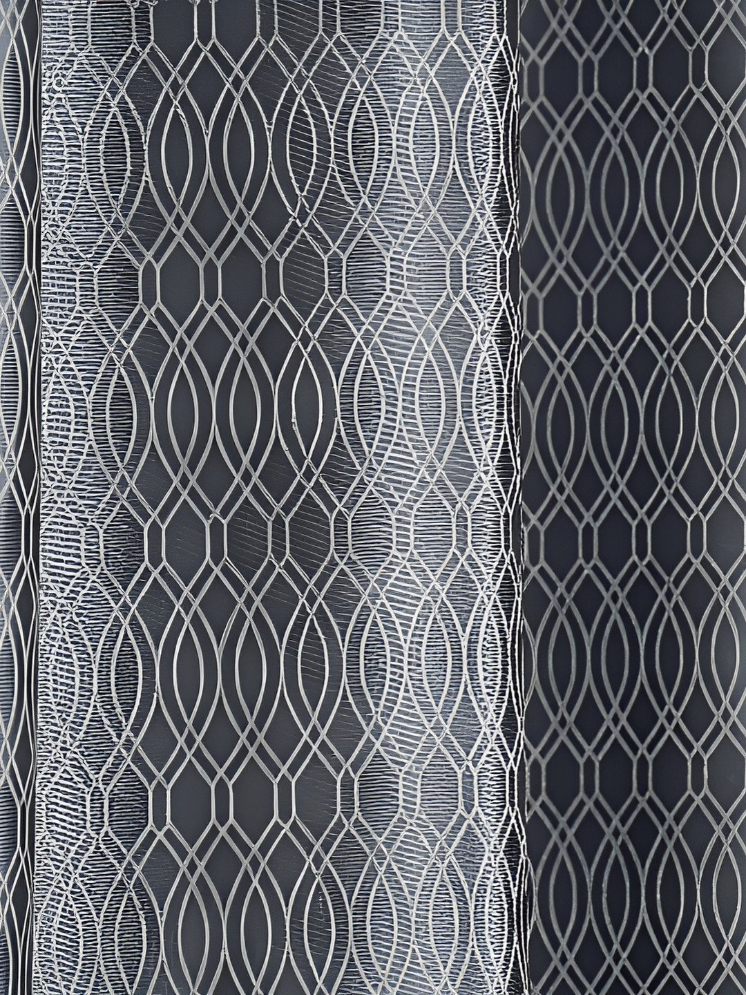

Galaxy Home Decor Grey Set of 2 Floral Room Darkening Long Door Curtain
