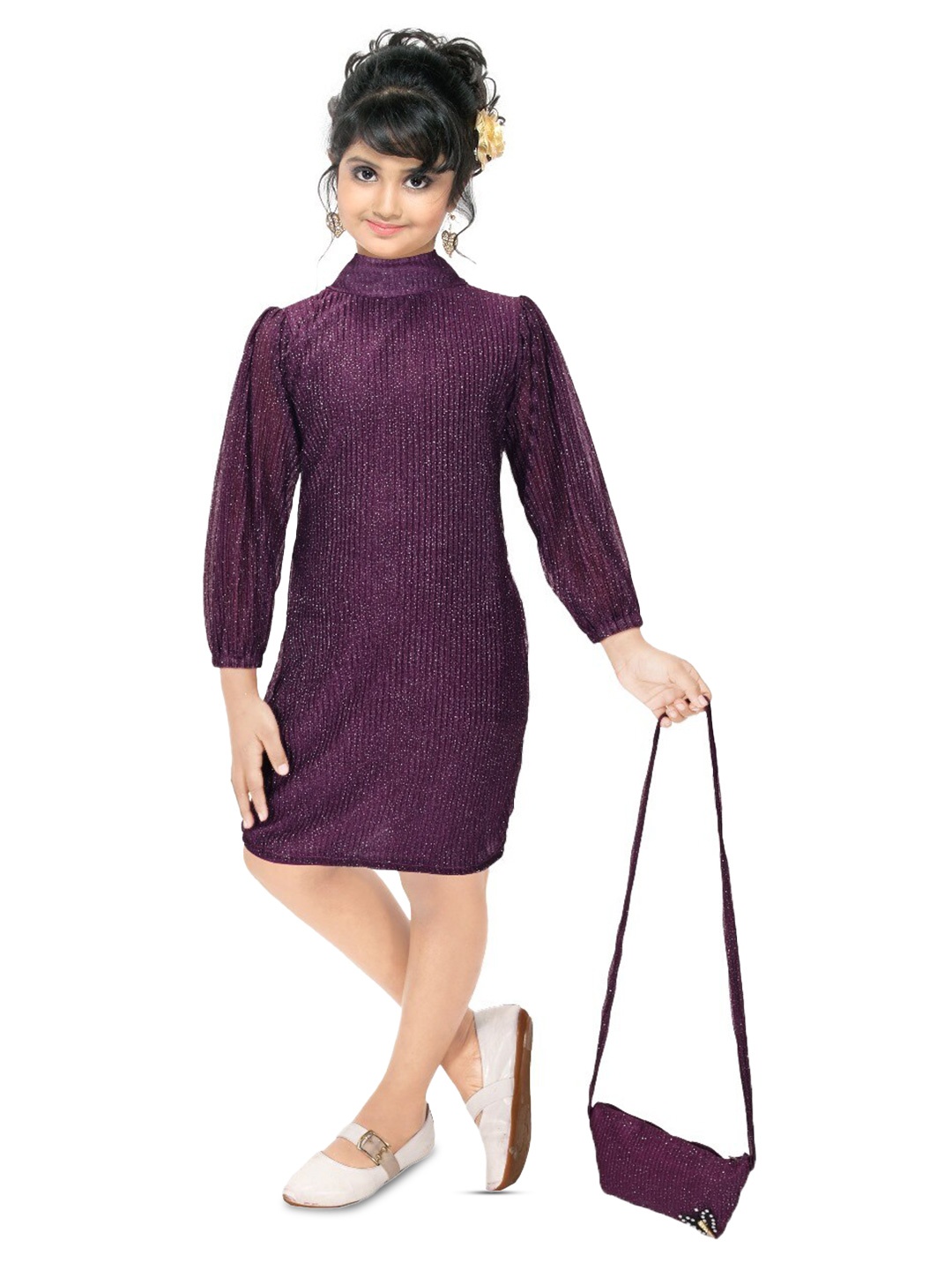 

BAESD Georgette Sheath Dress, Purple