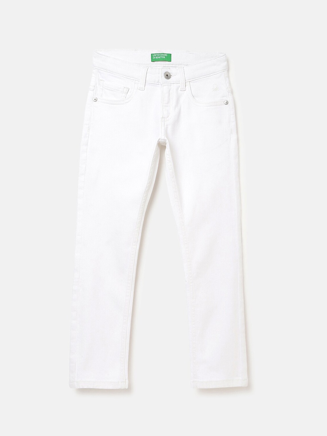 

United Colors of Benetton Boys Slim Fit Jeans, White