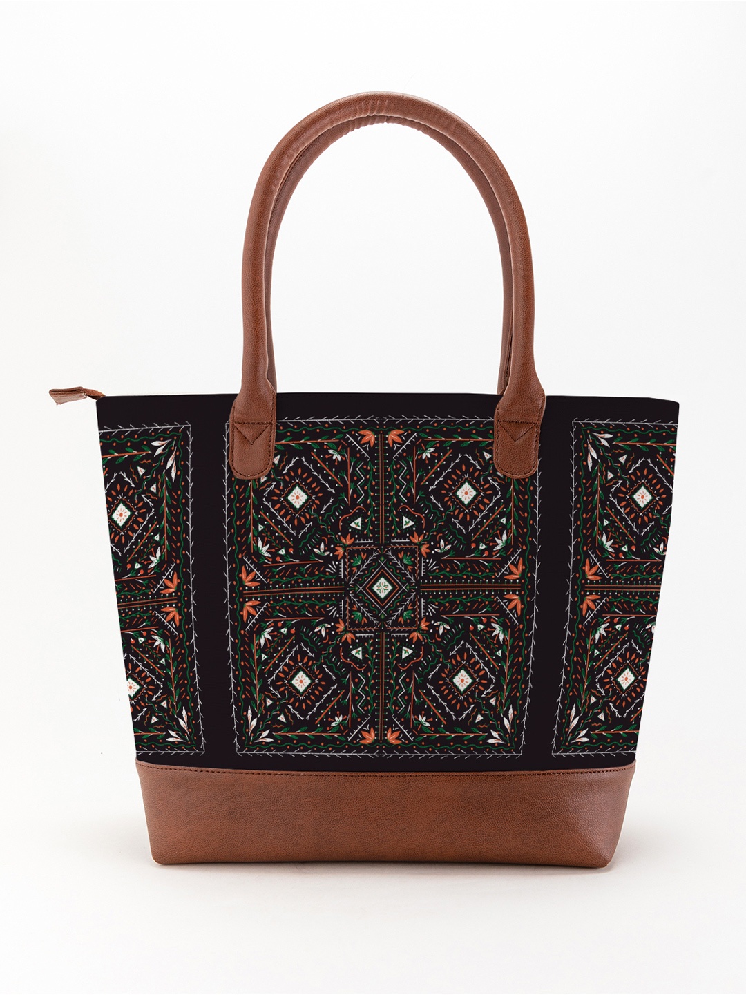 

Kalankit Floral Oversized Shopper Hobo Bag, Black
