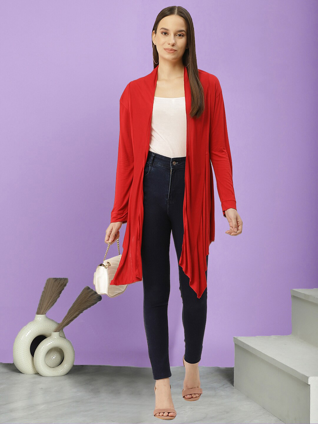 

urSense Women Shrug, Red
