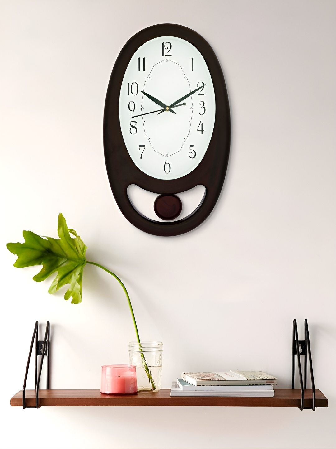 

Craft Smith Brown & White Contemporary Wall Clock