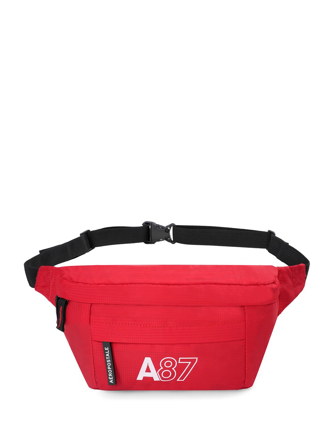 

Aeropostale Unisex Printed Waist Pouch, Red