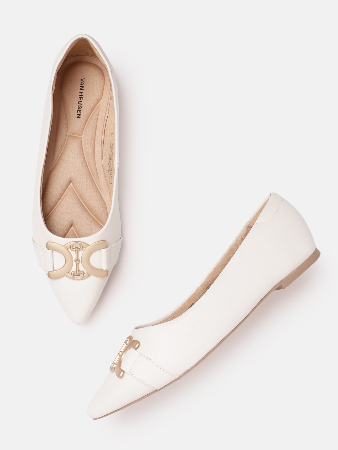 

Van Heusen Women Ballerinas Flats, White