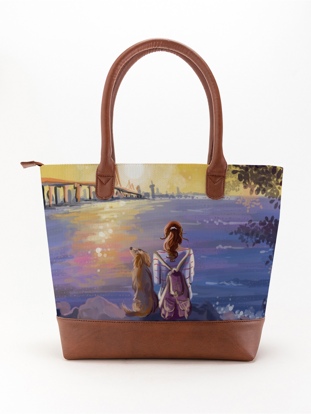 

Kalankit Printed Oversized Shopper Tote Bag, Blue