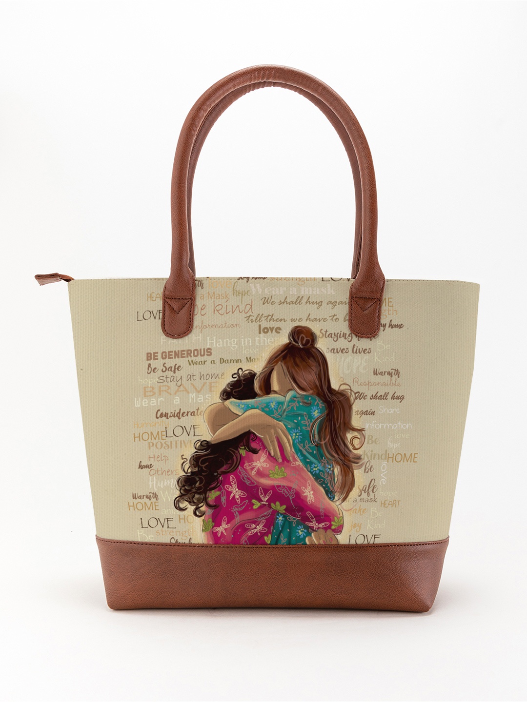 

Kalankit Embellished Shopper Tote Bag with Applique, Beige