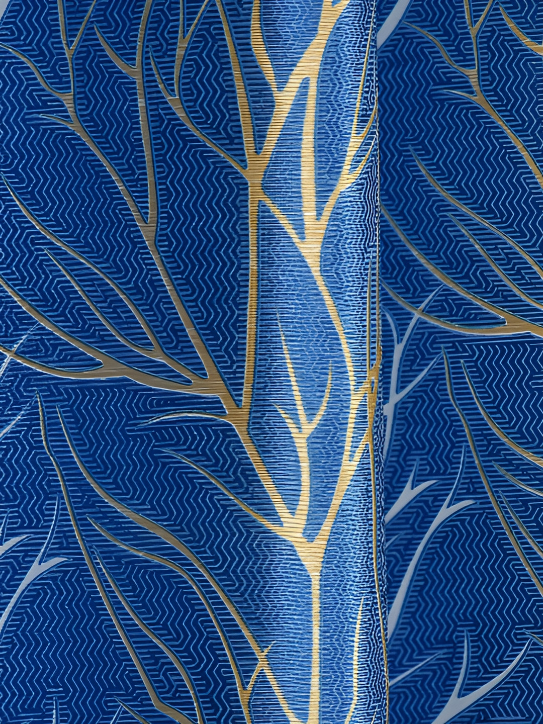 

Galaxy Home Decor Blue & Cream-Coloured Set of 3 Floral Room Darkening Door Curtain