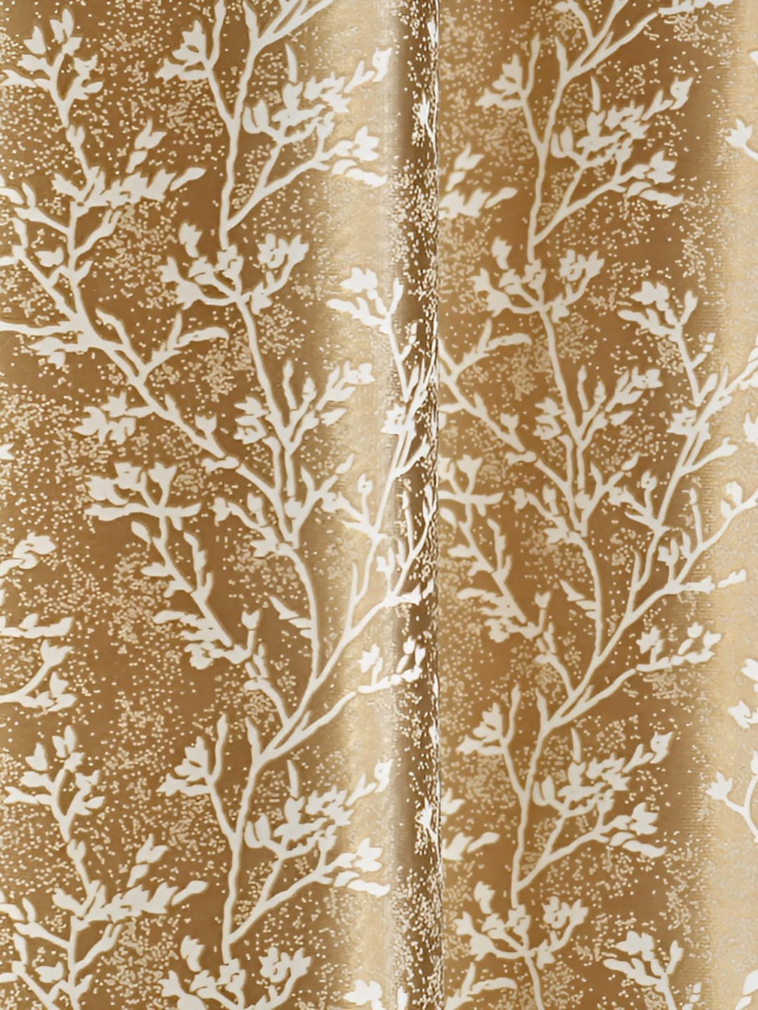 

Galaxy Home Decor Gold-Toned Floral Room Darkening Long Door Curtain