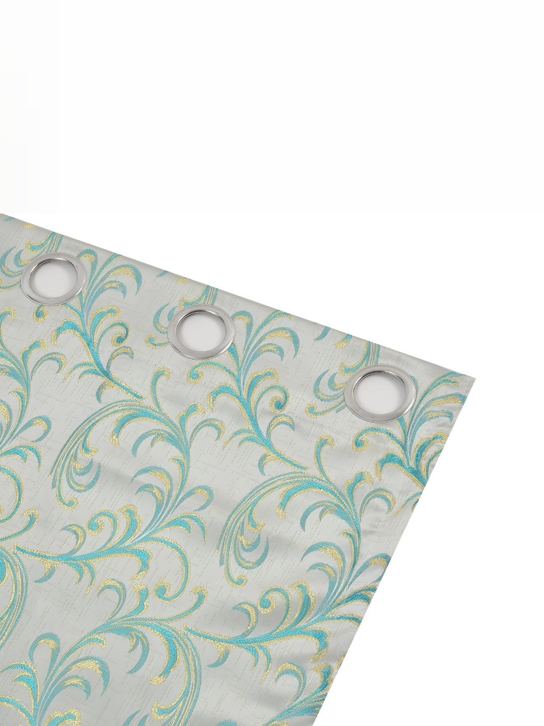 

Galaxy Home Decor Turquoise Blue Floral Room Darkening Door Curtain