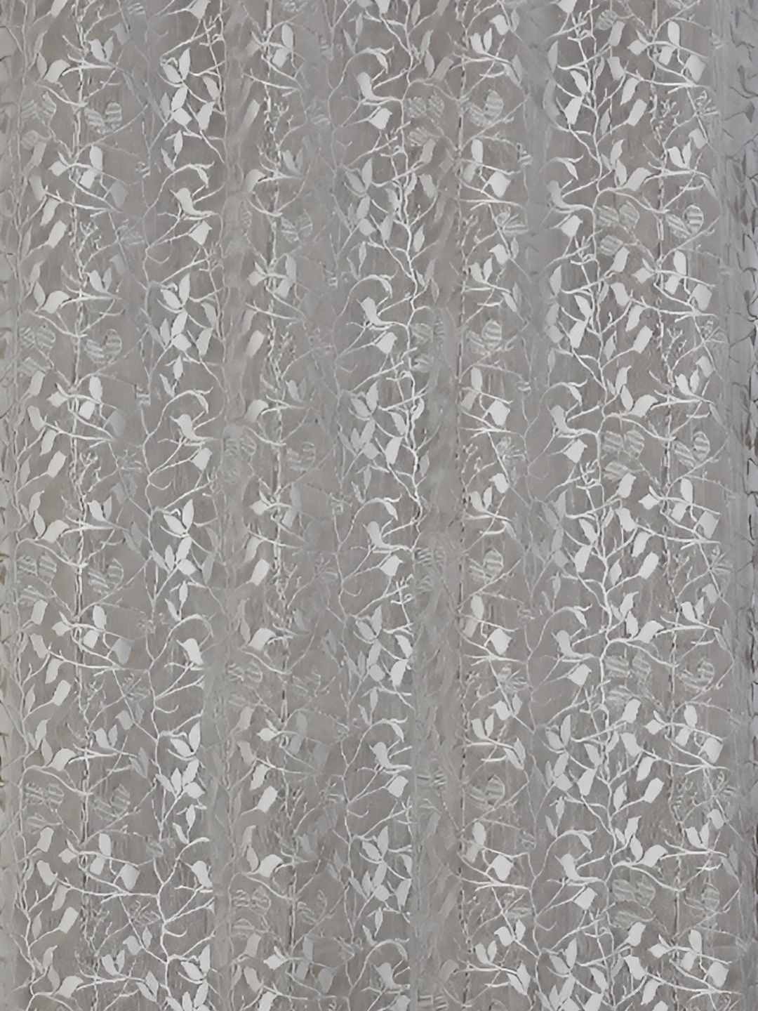 

Galaxy Home Decor Grey Floral Room Darkening Window Curtain