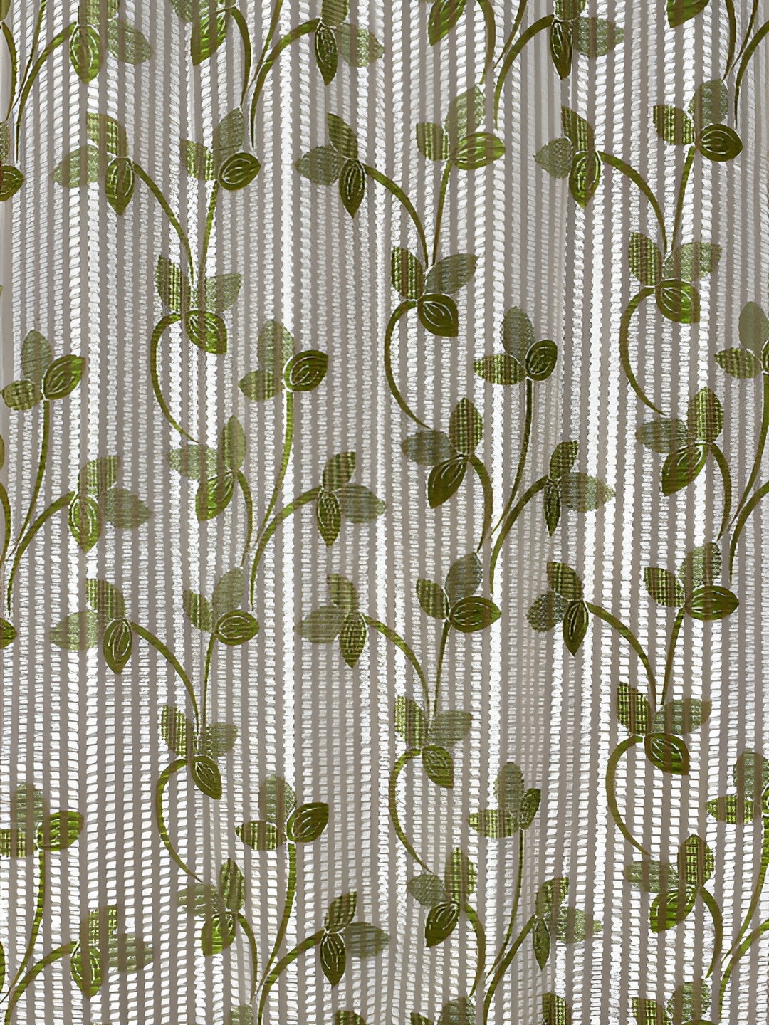 

Galaxy Home Decor Green Set of 2 Floral Room Darkening Long Door Curtain