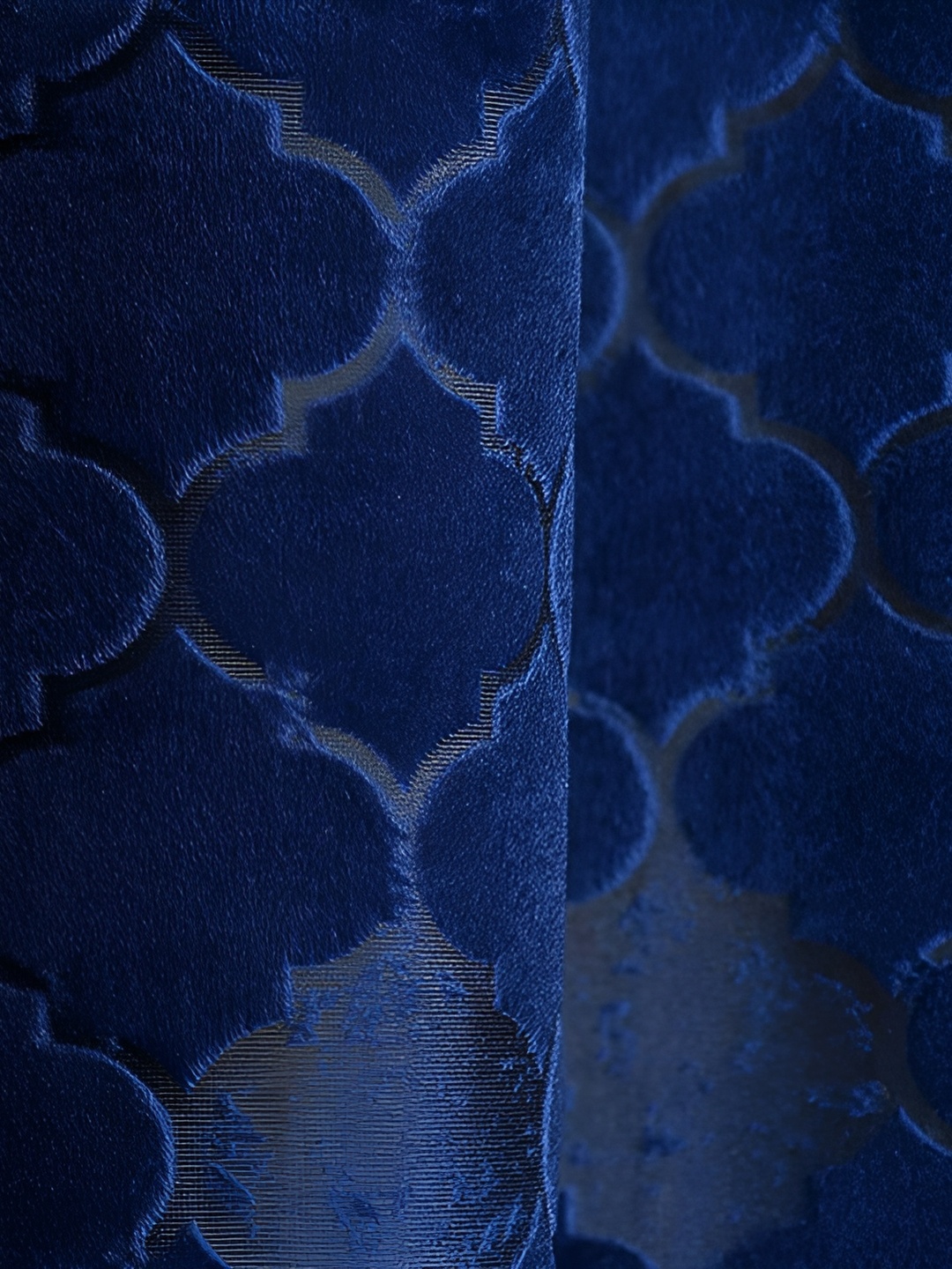 

Galaxy Home Decor Blue Floral Room Darkening Long Door Curtain
