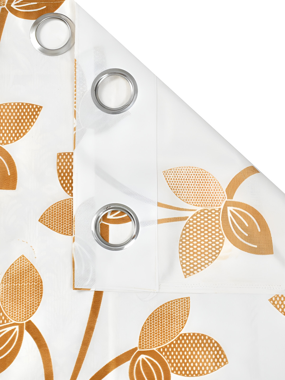 

Galaxy Home Decor Gold-Toned Set of 3 Floral Room Darkening Window Curtain