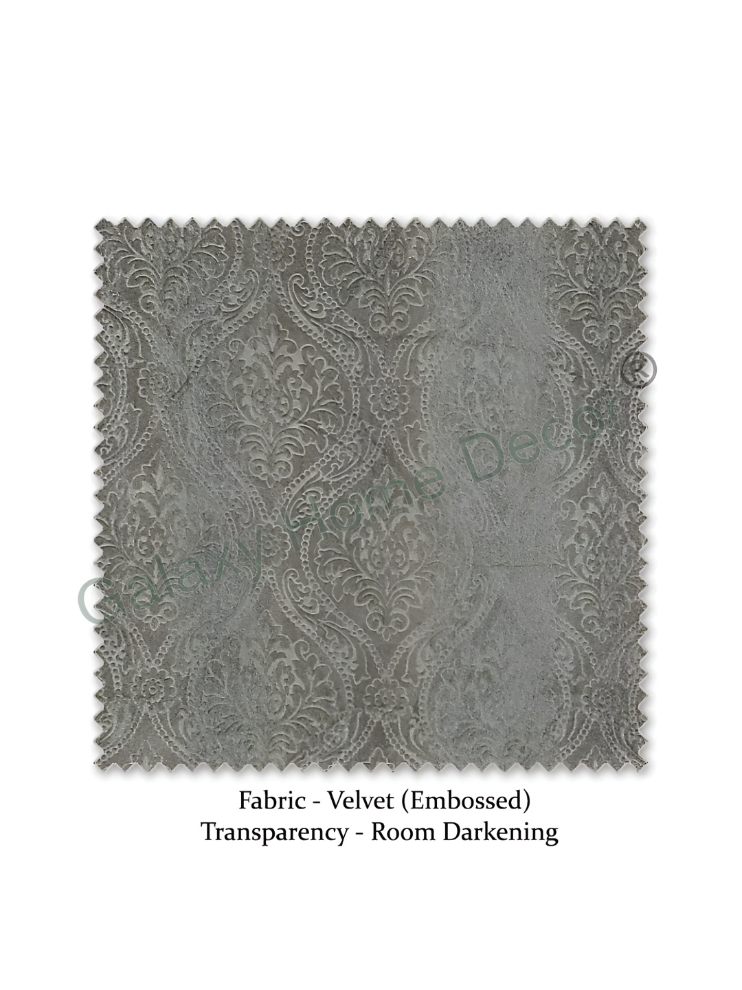 

Galaxy Home Decor Grey Floral Room Darkening Window Curtain