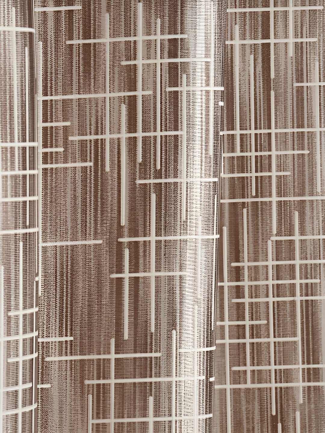 

Galaxy Home Decor Brown Set of 3 Floral Room Darkening Window Curtain