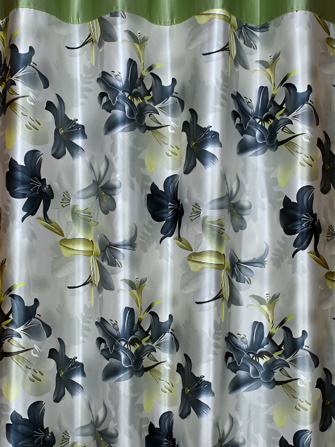 

Galaxy Home Decor Green Floral Room Darkening Door Curtain