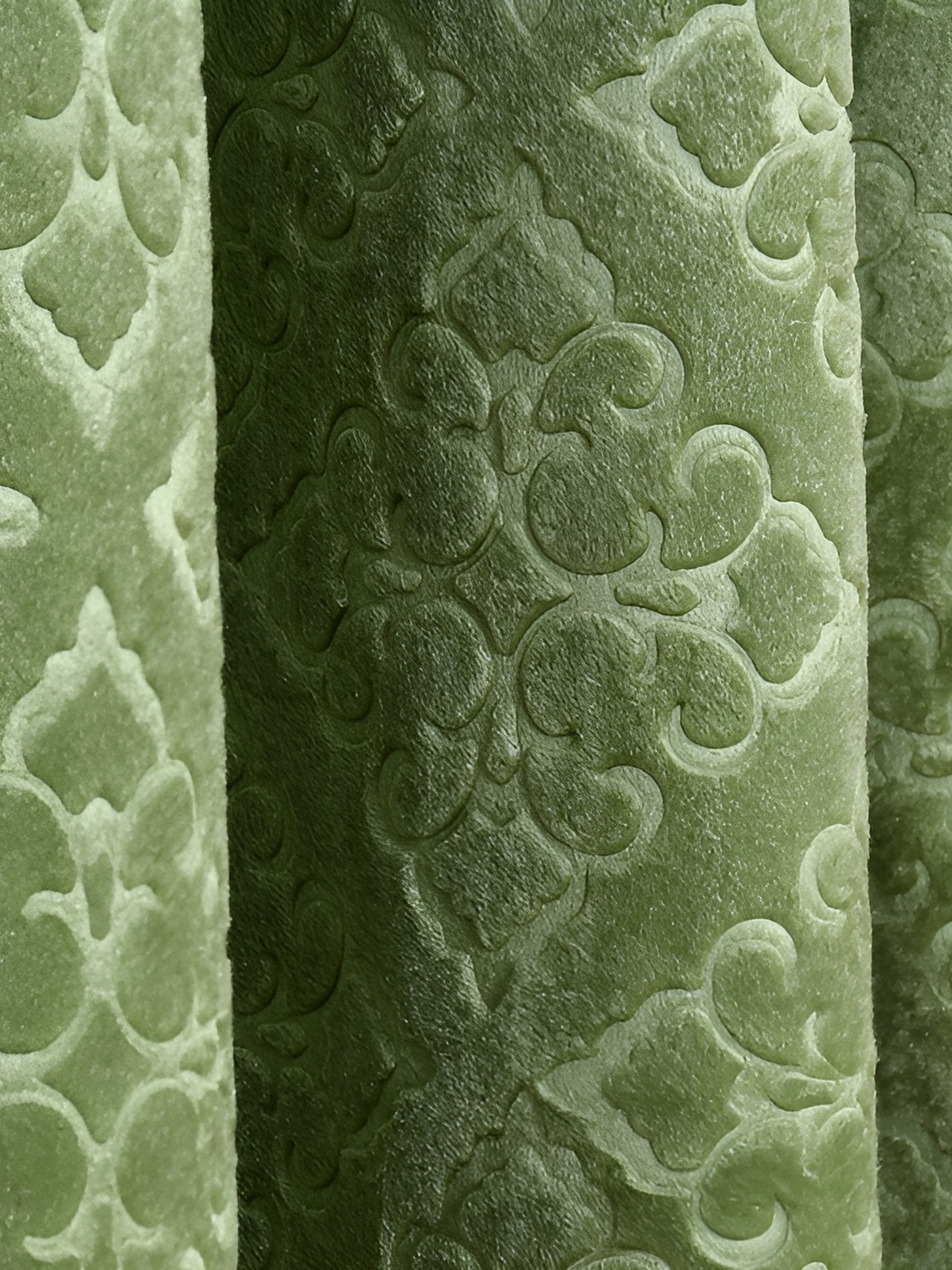Galaxy Home Decor Green Floral Room Darkening Window Curtain
