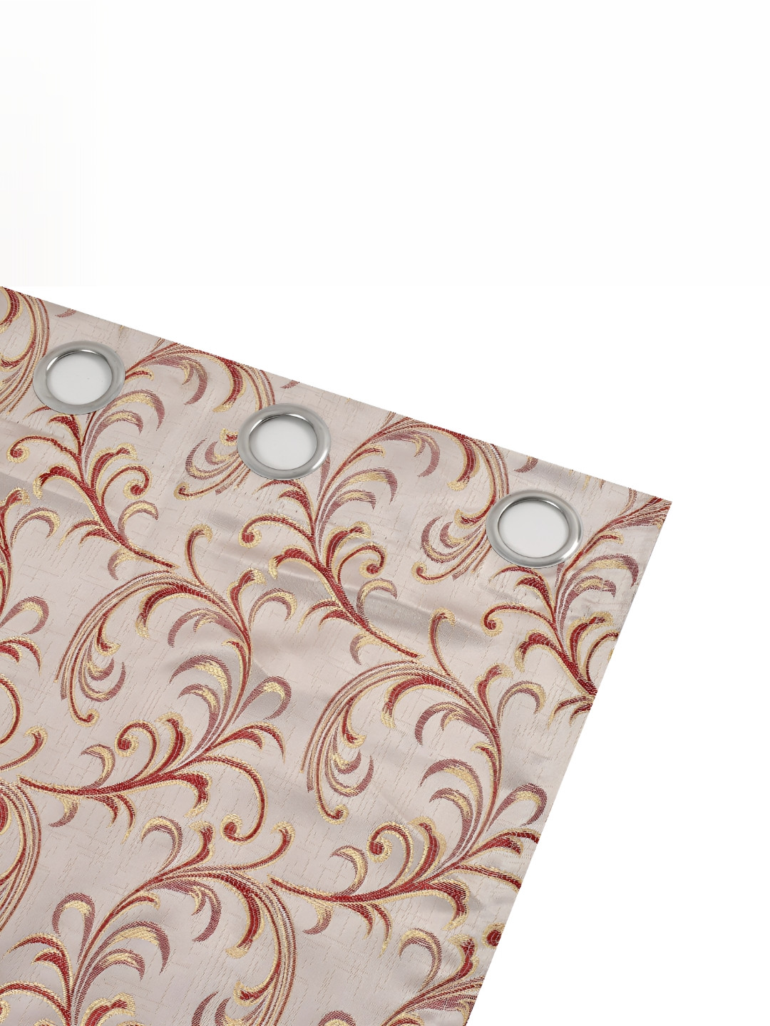 

Galaxy Home Decor Maroon Set of 3 Floral Room Darkening Window Curtain