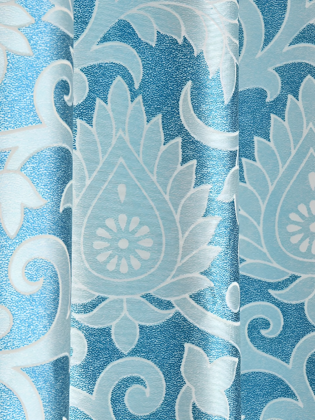 

Galaxy Home Decor Turquoise Blue Floral Room Darkening Door Curtain