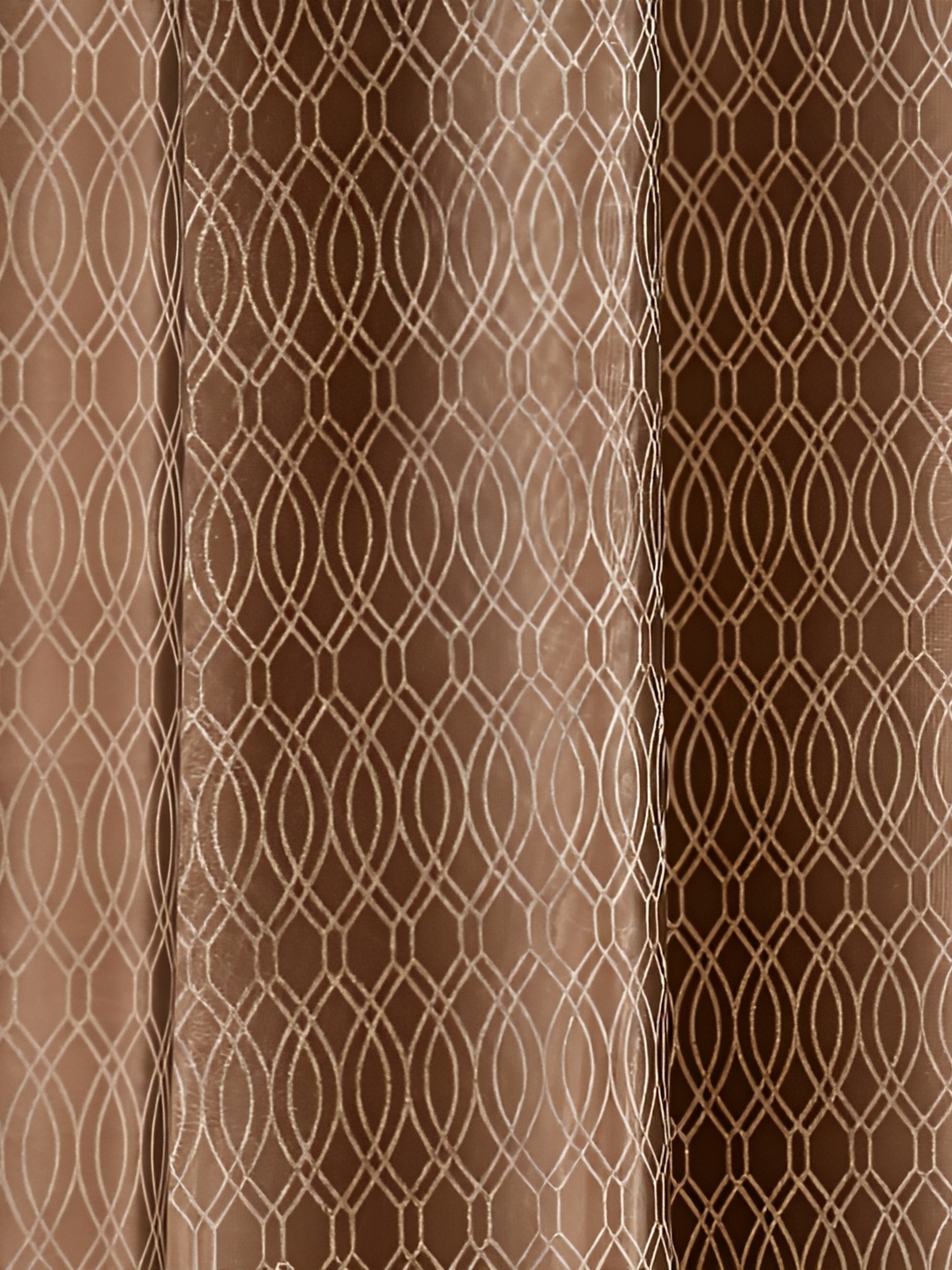 

Galaxy Home Decor Brown Set of 2 Floral Room Darkening Window Curtain