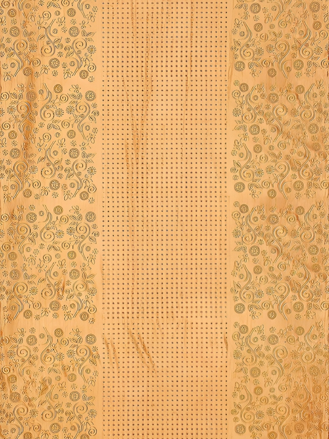 

Galaxy Home Decor Gold-Toned Floral Room Darkening Door Curtain