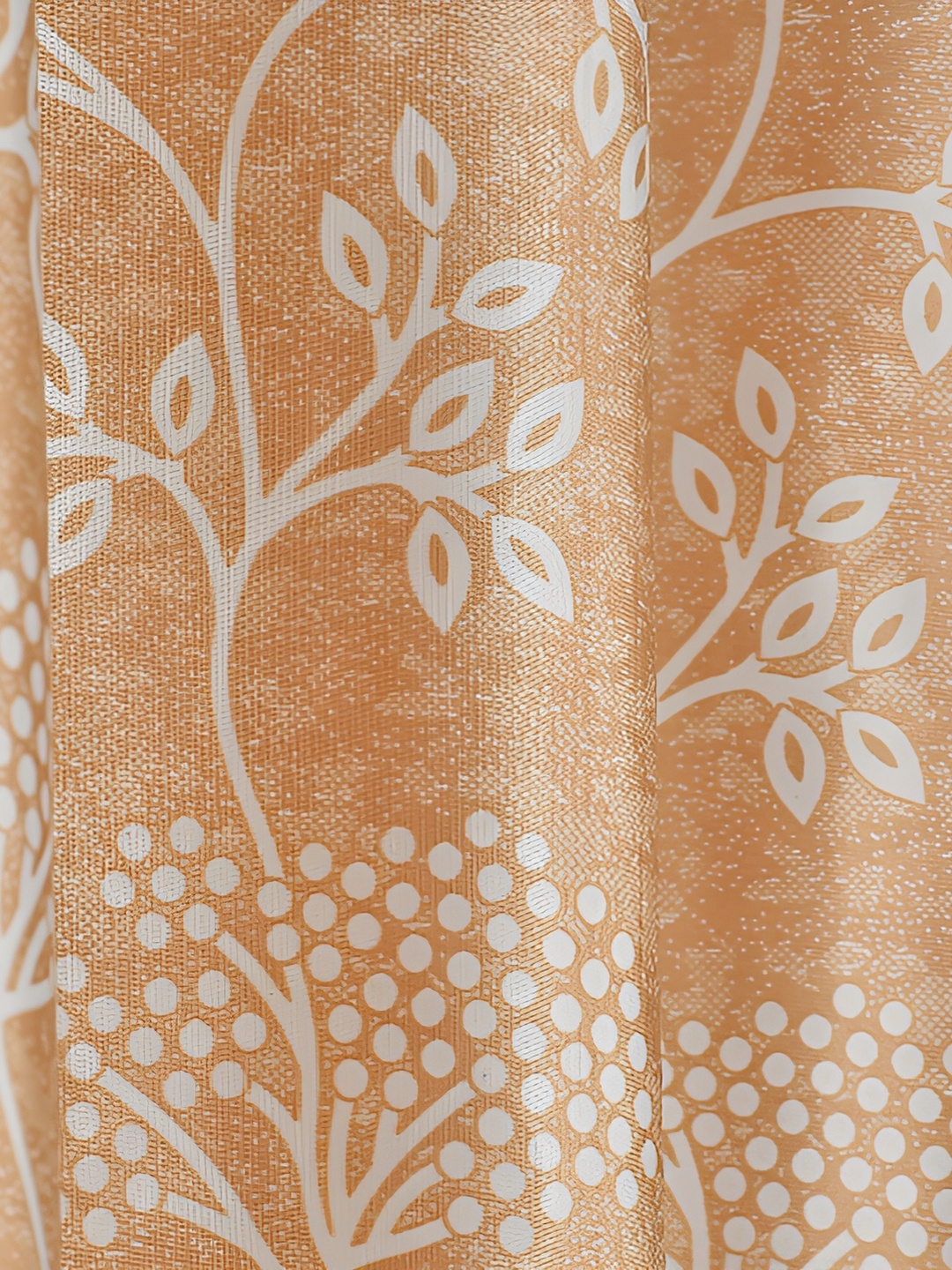 

Galaxy Home Decor Gold-Toned Set of 3 Floral Room Darkening Window Curtain