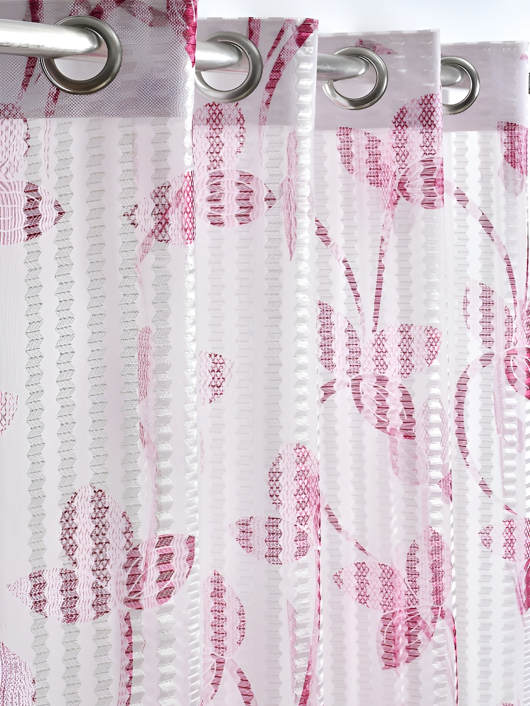 

Galaxy Home Decor Pink Floral Room Darkening Window Curtain