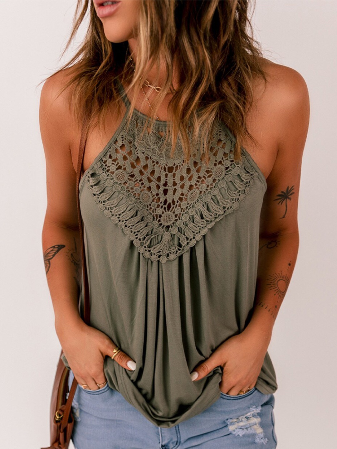 

StyleCast Print Top, Green
