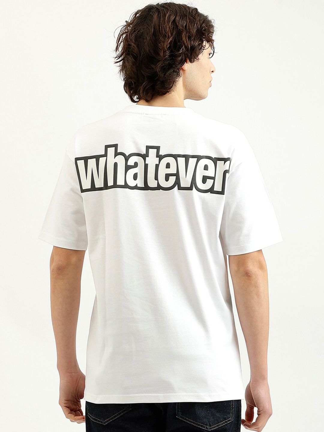 

United Colors of Benetton Men Pure Cotton Pockets Boxy T-shirt, White