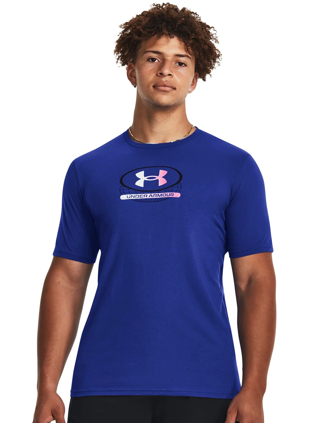 

UNDER ARMOUR Global Lockertag Short Sleeve Printed Relaxed-Fit T-Shirt, Blue
