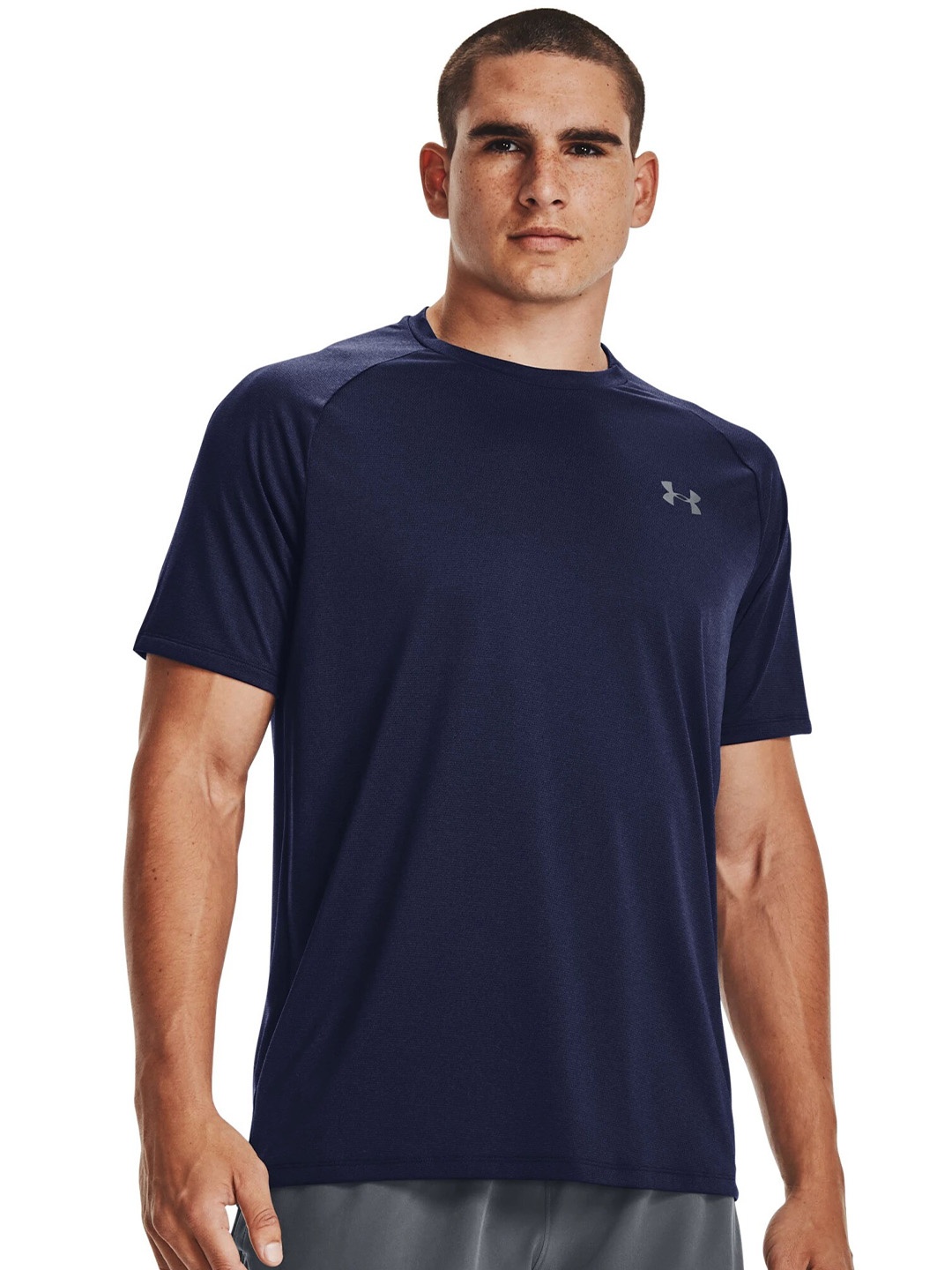 

UNDER ARMOUR UA Tech 2.0 Textured Relaxed-Fit T-Shirt, Navy blue