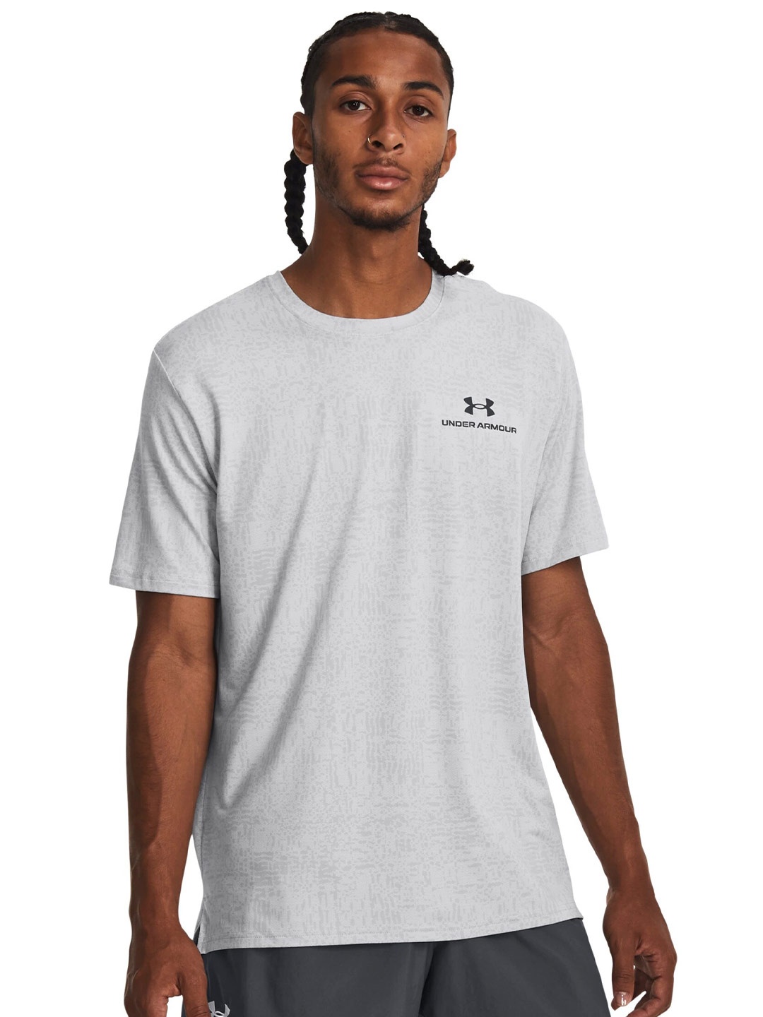 

UNDER ARMOUR RUSH Energy Relaxed-Fit T-Shirt, Grey