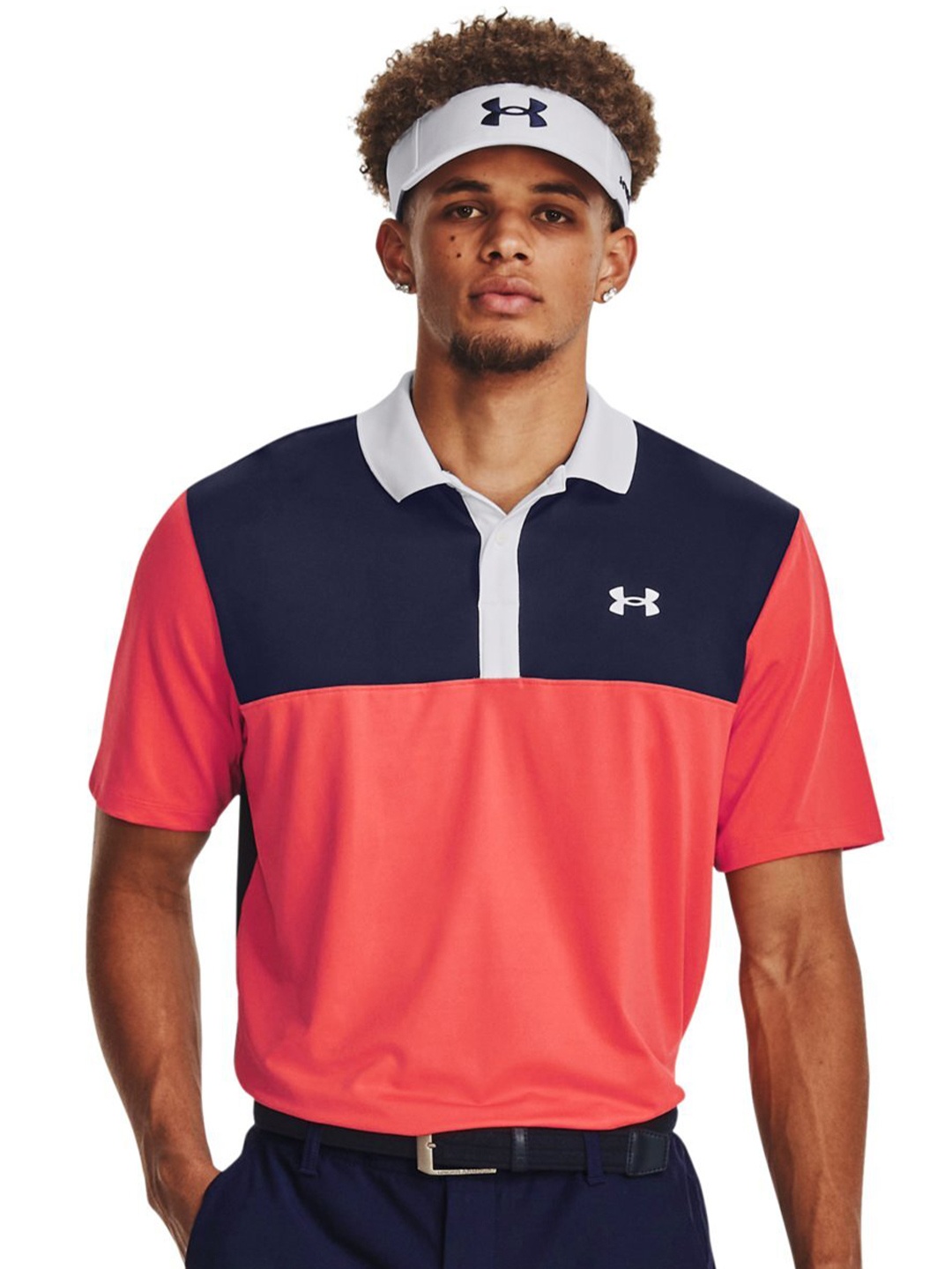 

UNDER ARMOUR UA Performance 3.0 Colourblocked Relaxed-Fit T-shirt, Red