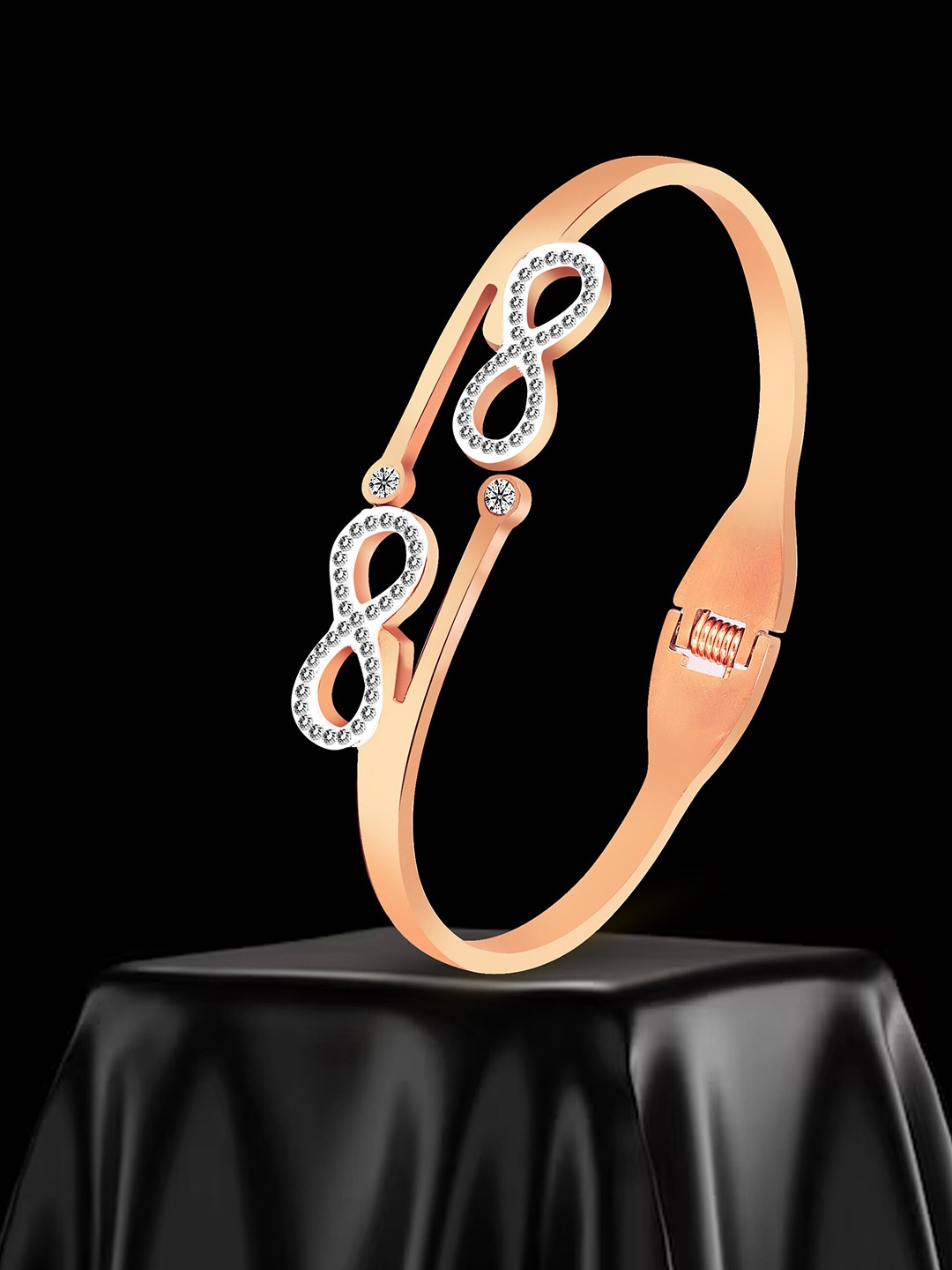 

RARE1STUDIO Women Rose Gold-Plated Kada Bracelet
