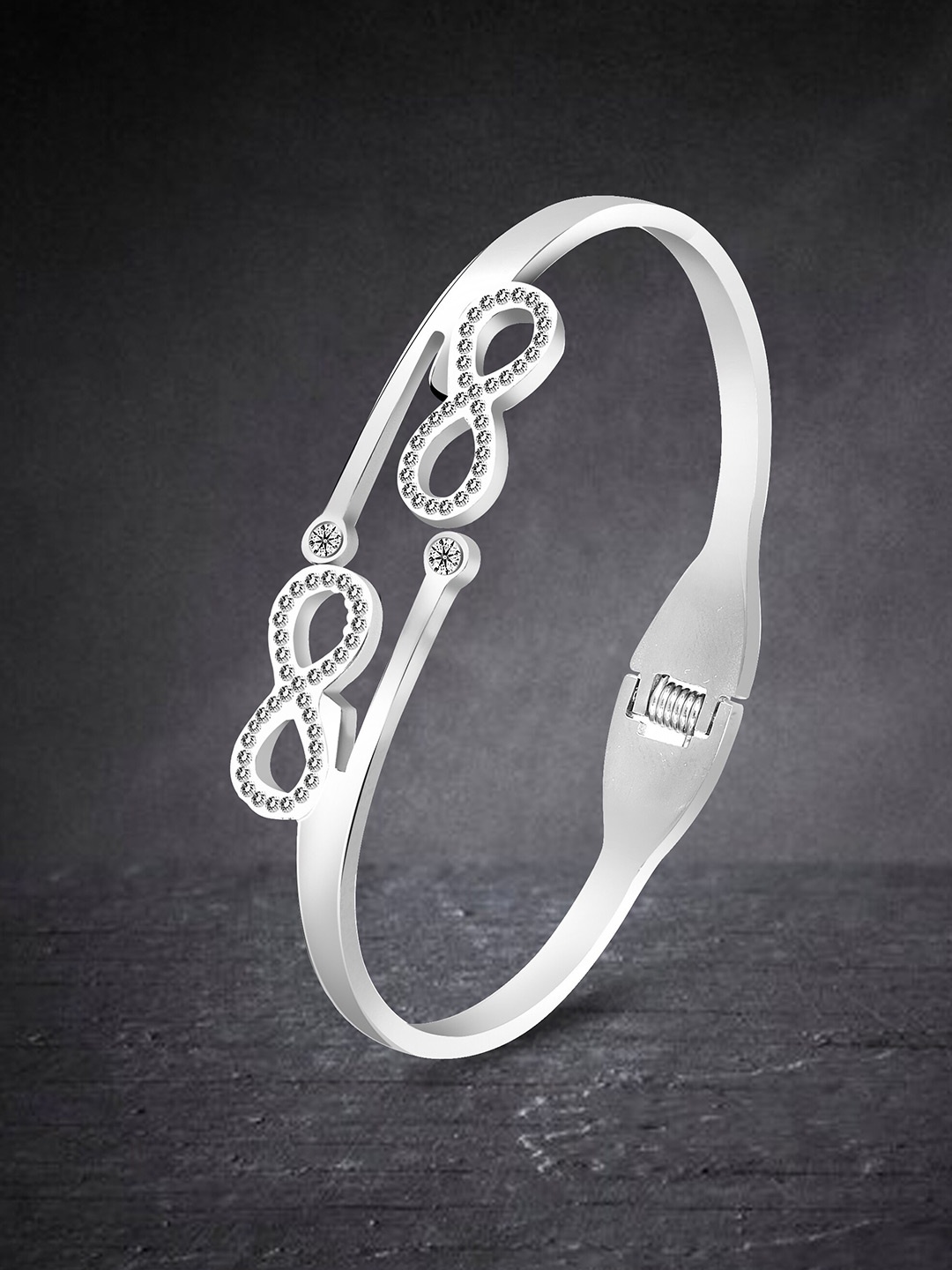 

RARE1STUDIO Women Silver-Plated Kada Bracelet