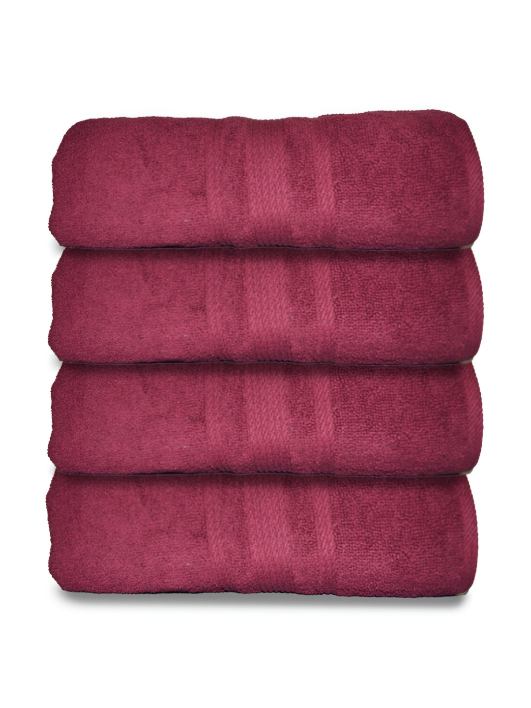 

Athom Living 4-Pcs Maroon 500 GSM extra Soft Bath Towel