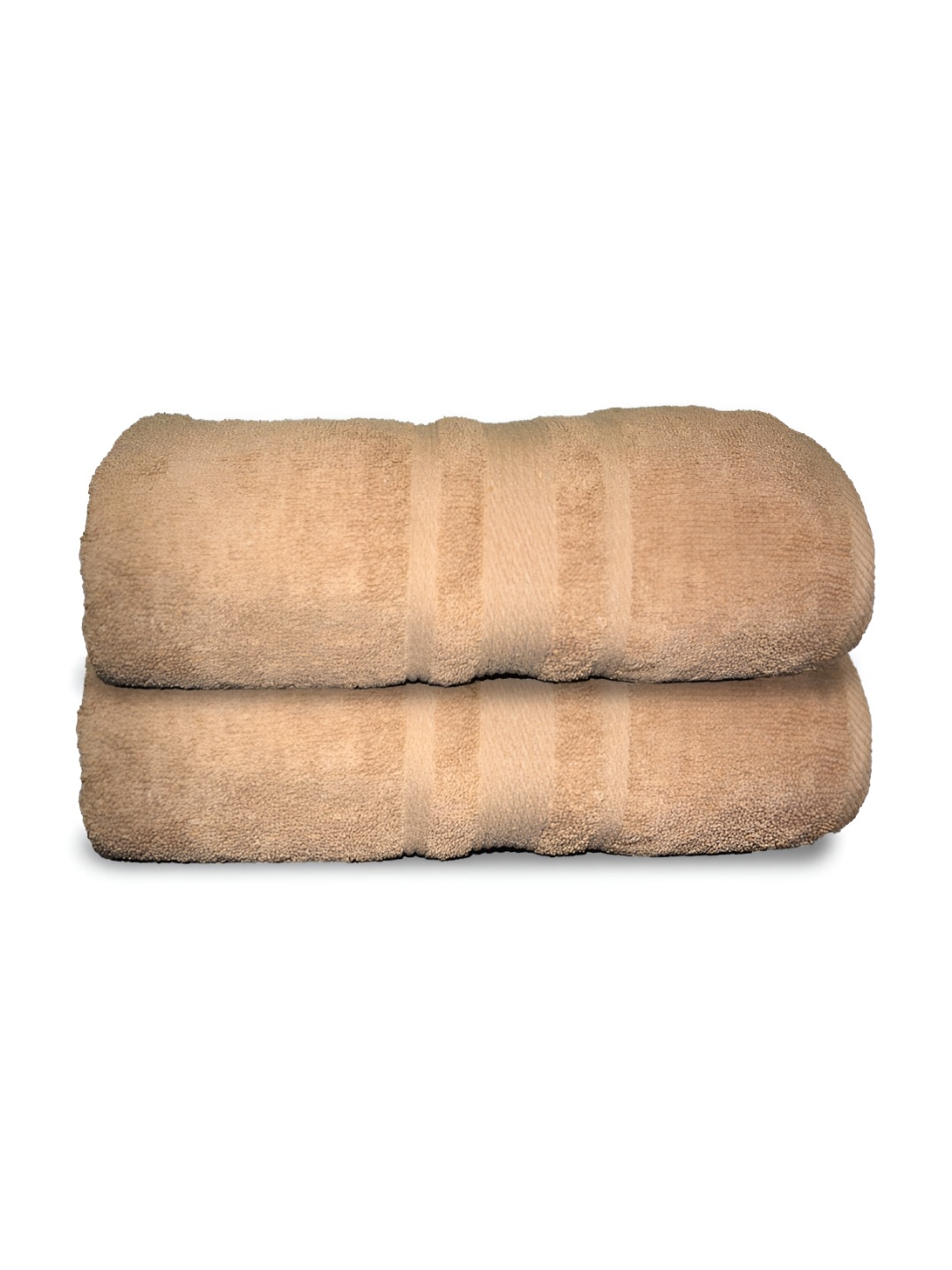 

Athom Living 2-Pcs Green 500 GSM Extra Soft Bath Towel, Beige