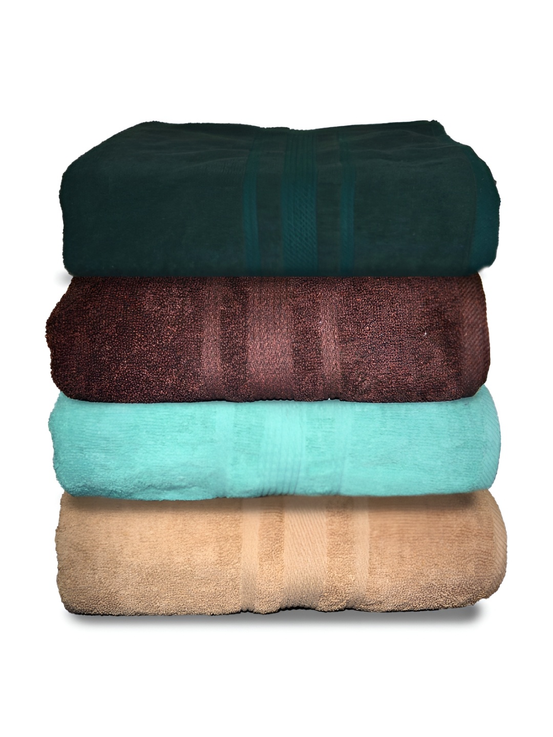 

Athom Living Blue & Brown 4 Pieces 500 GSM Water Absorbent Bath Towels