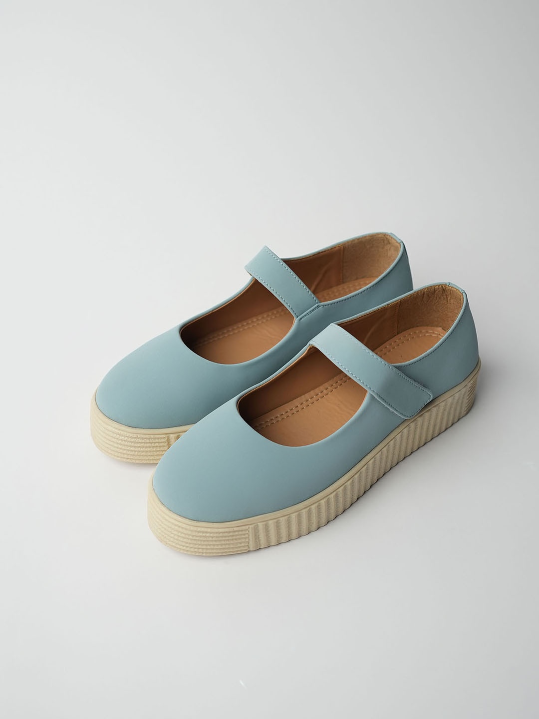 

Theater Women Velcro Flatforms Sneakers, Blue