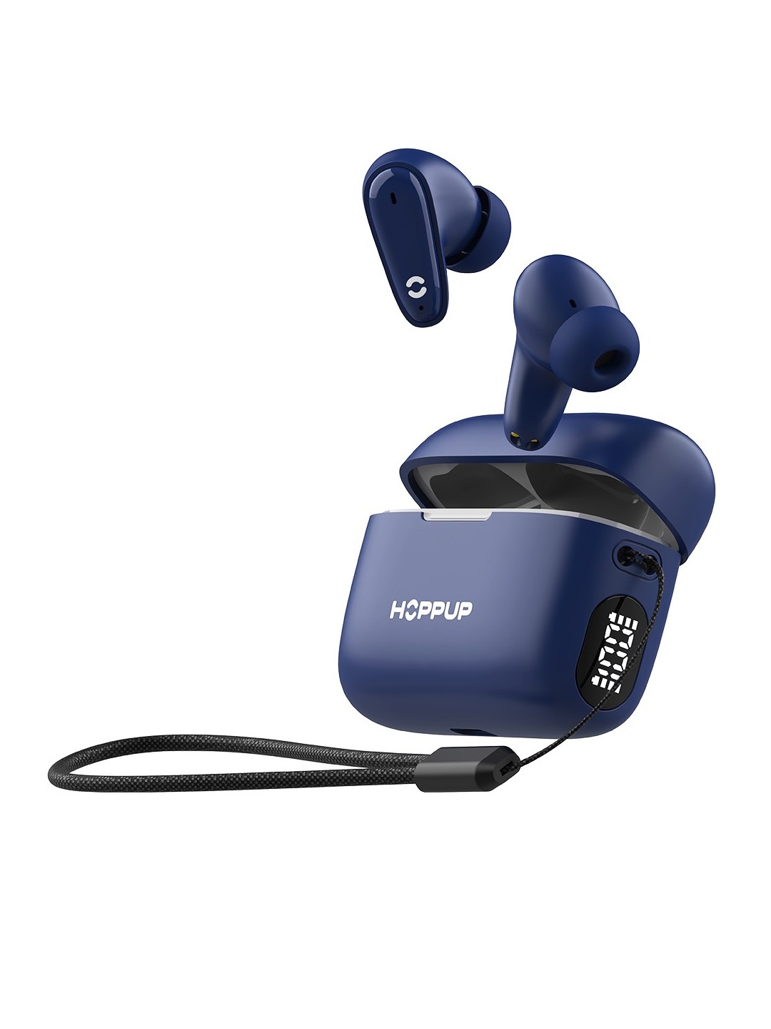 

HOPPUP AirDoze D505 Bluetooth 5.3 Digital Display Earbuds, Blue