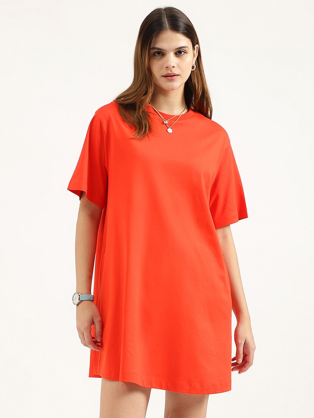 

United Colors of Benetton A-Line Dress, Red