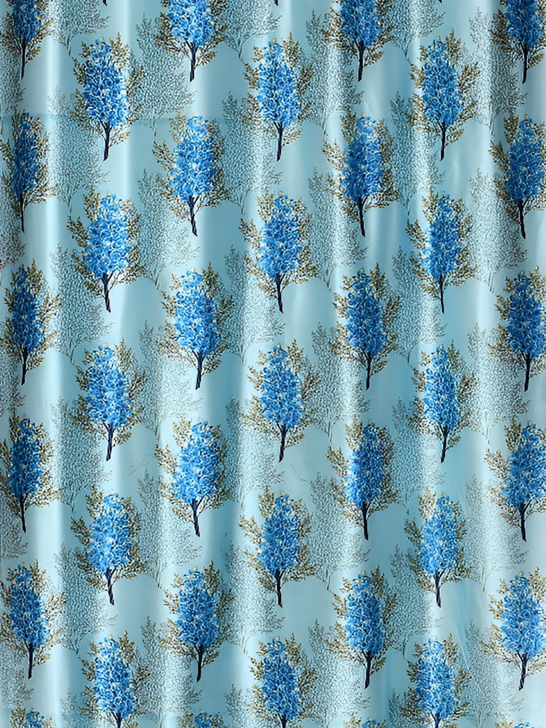 

Galaxy Home Decor Turquoise Blue Floral Room Darkening Window Curtain
