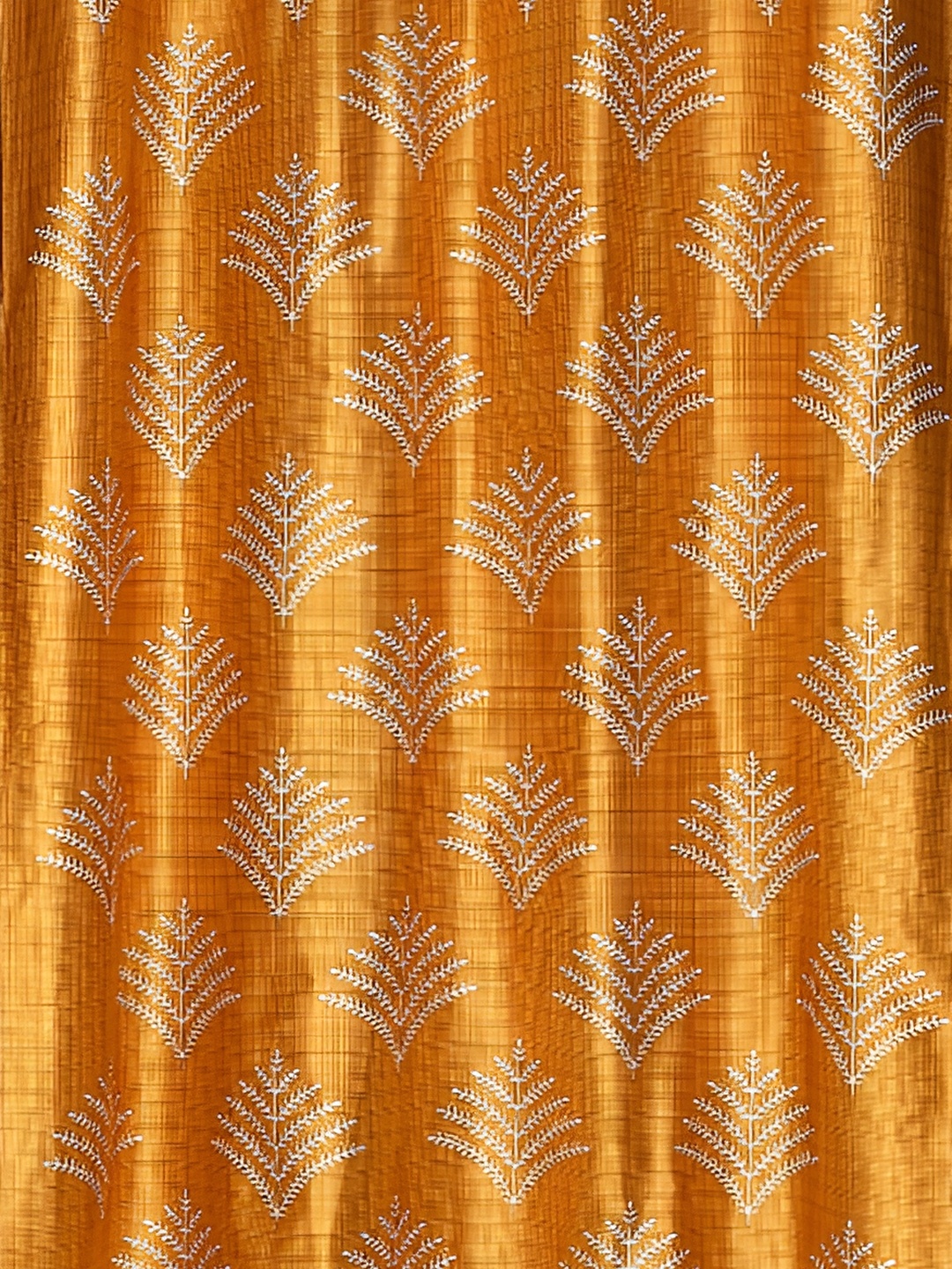 

Galaxy Home Decor Gold-Toned Floral Room Darkening Door Curtain