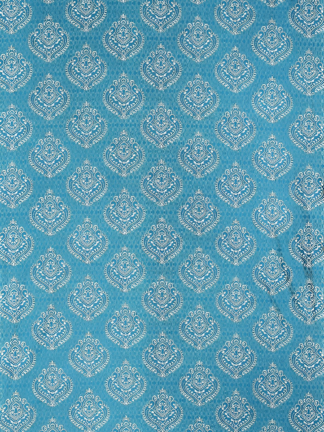 

Galaxy Home Decor Turquoise Blue Floral Room Darkening Long Door Curtain