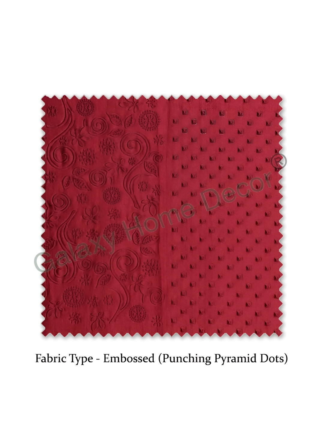 

Galaxy Home Decor Maroon Set of 2 Floral Room Darkening Long Door Curtain