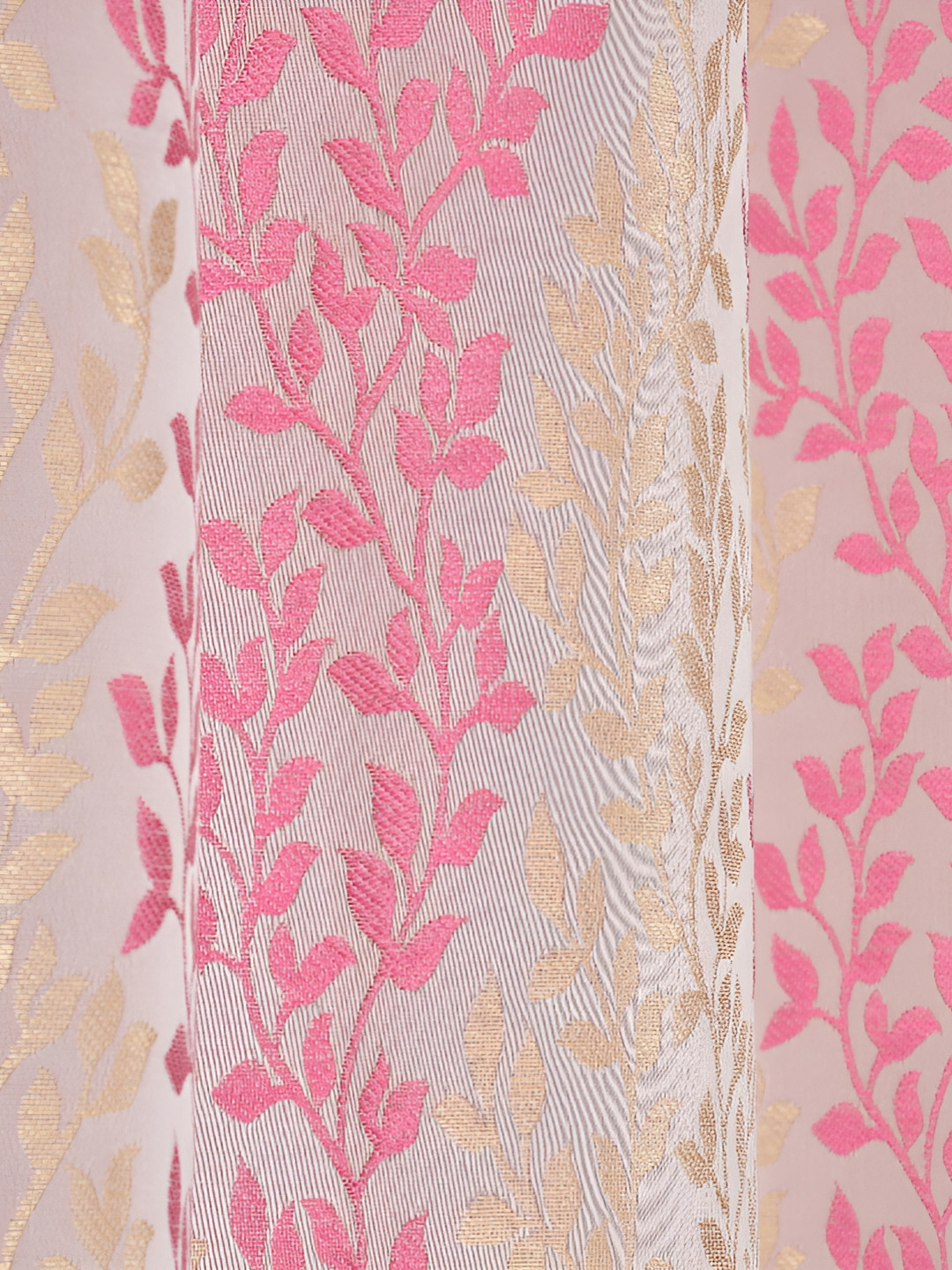 

Galaxy Home Decor Pink Set of 2 Floral Room Darkening Long Door Curtain