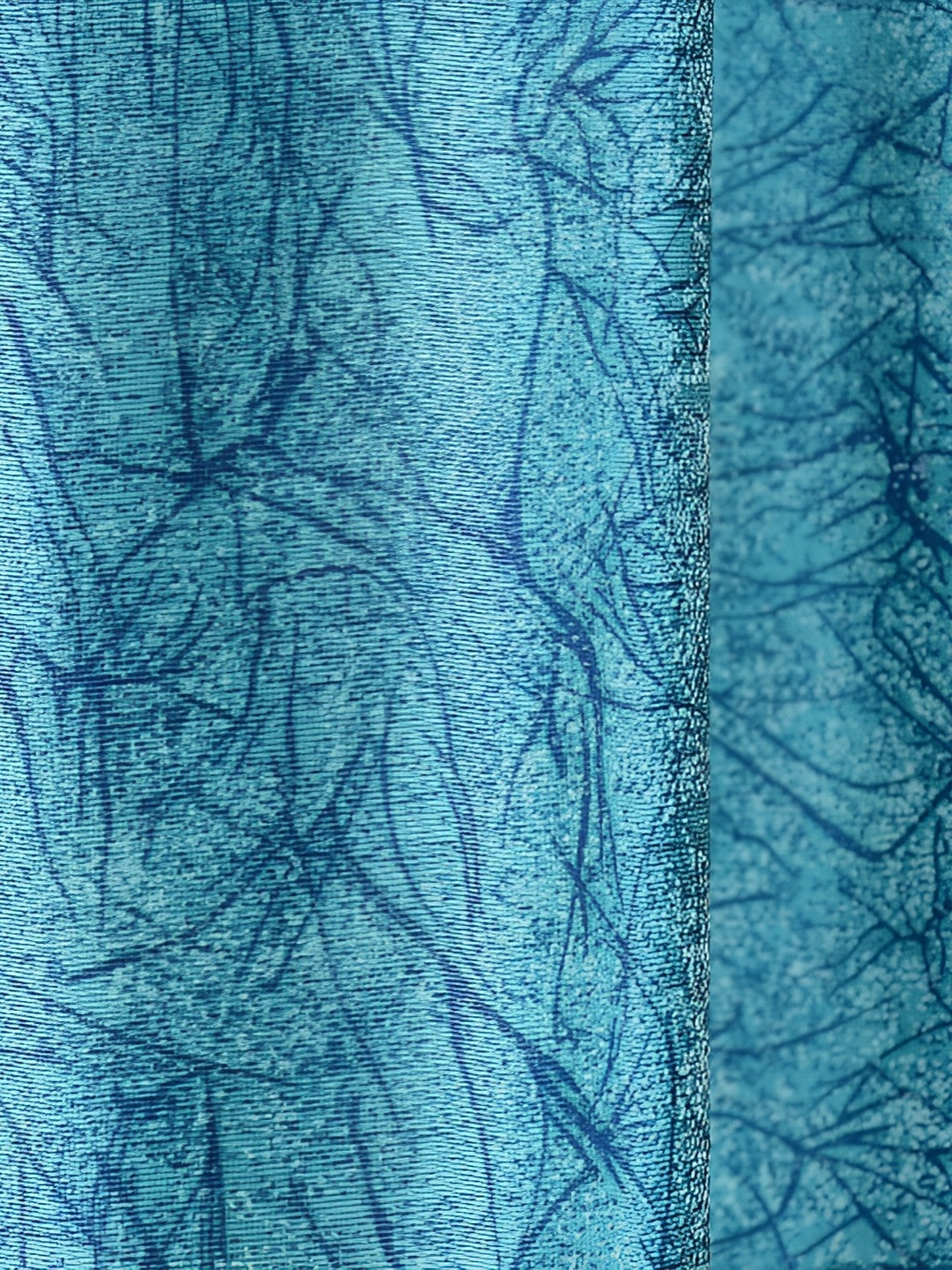

Galaxy Home Decor Turquoise Blue Floral Room Darkening Door Curtain